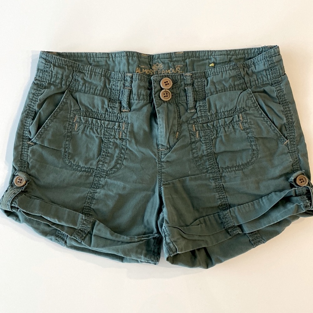 Almost Famous Girls Green Shorts